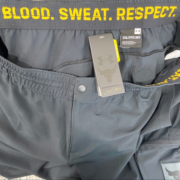 under armour men's project rock woven cargo pants